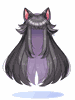 [Costume] Cat Long Straight Hair - Black (Bound) - Ragnarok Zero item icon