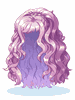 [Costume] Wave Perm Hair - Purple (Bound) - Ragnarok Zero item icon