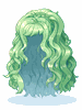 [Costume] Wave Perm Hair - Green (Bound) - Ragnarok Zero item icon