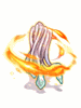 Snake Hair Wrapped in Flames - Ragnarok Zero item icon