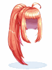 [Costume] Ponytail Hair - Red (Bound) - Ragnarok Zero item icon