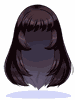 [Costume] Straight Long - Jet Black - Ragnarok Zero item icon